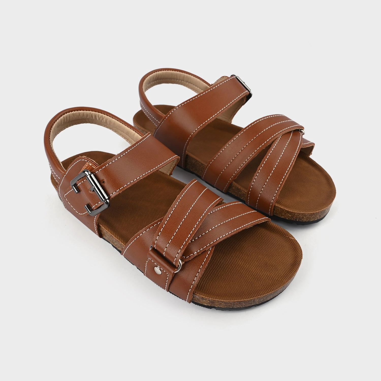 Boys Sandal D-22-BROWN Gracie Slippers