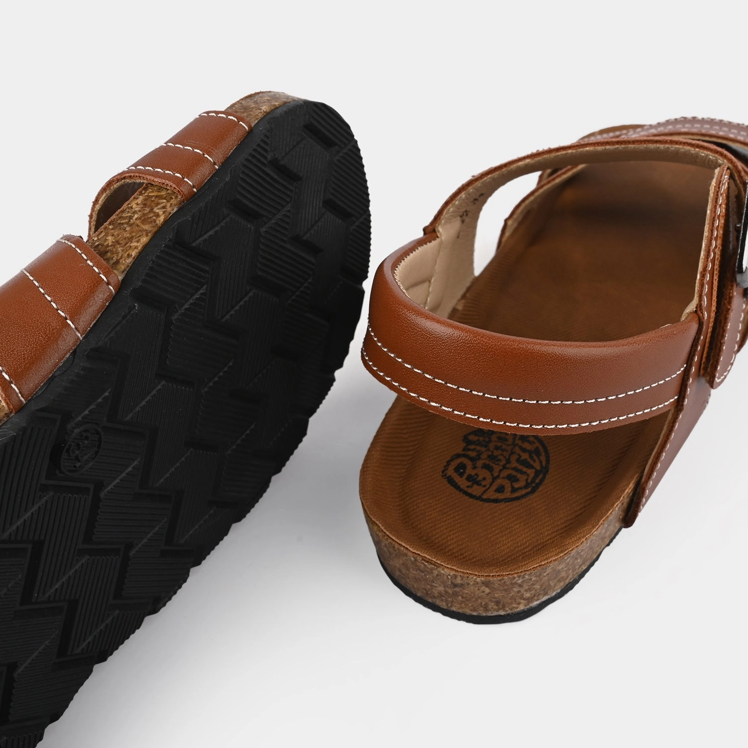 Boys Sandal D-22-BROWN Mog Slippers Ffxiv