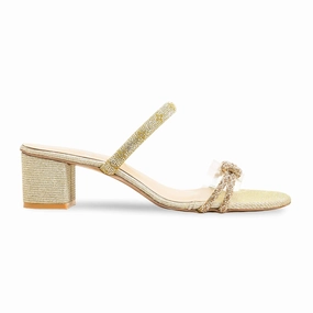 Golden Fancy Slipper For Women FN8013 Cute Bedroom Slippers