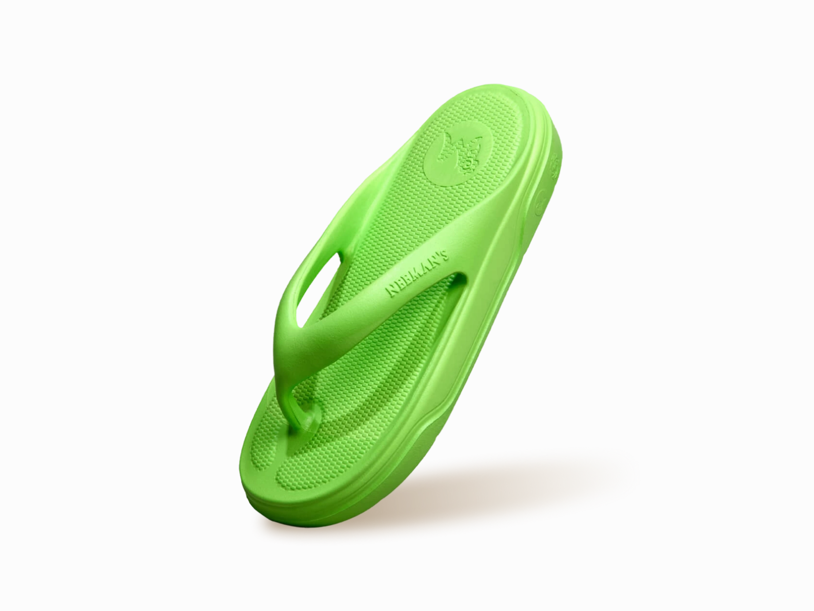 Beautiful Feet In Flip Flops Cushers Flips For Women : Neon Green