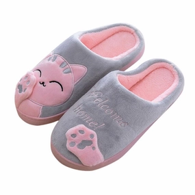 Vionic Slippers Outlet Cute Non-slip Winter Animal Women Slippers Home Female Comfort Floor Women Shoes Cotton Ladies Indoor Slippers Plush Slipper