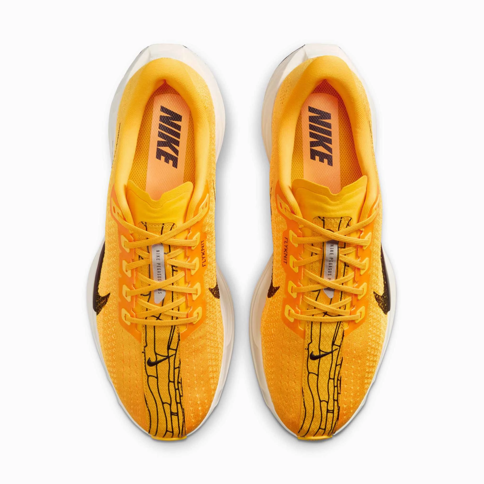 Nike | Men's Pegasus Plus LV8 Road Running Shoes - University Gold/Black-Laser Orange Sail Asics Gel Cumulus 26 Running Shoes Review