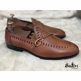 Cutwork Loafers Moritz Tan Bohemian Loafers