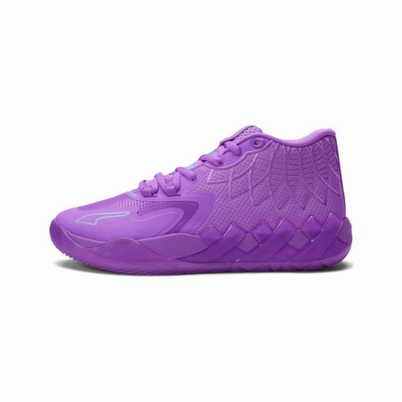 Asics Shoes Overpronation Puma MB1 Lamelo Ball Purple Glimmer Blue Atoll