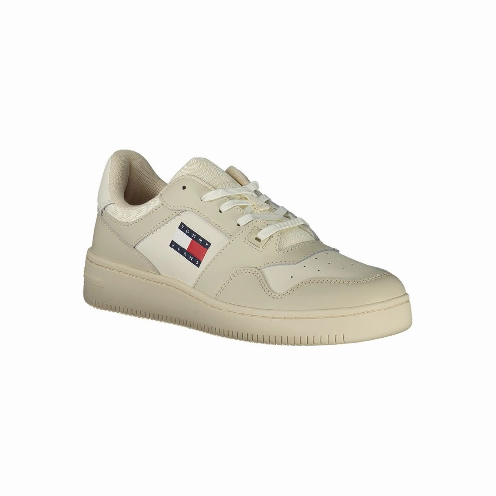 Stinky Sneakers Tommy Hilfiger Beige Leather Men Sneaker