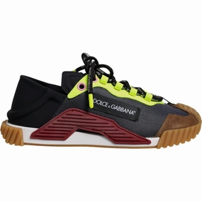 Dolce & Gabbana Multicolor Nylon Low Top NS1 Sneakers Shoes Cheap Athletic Sneakers