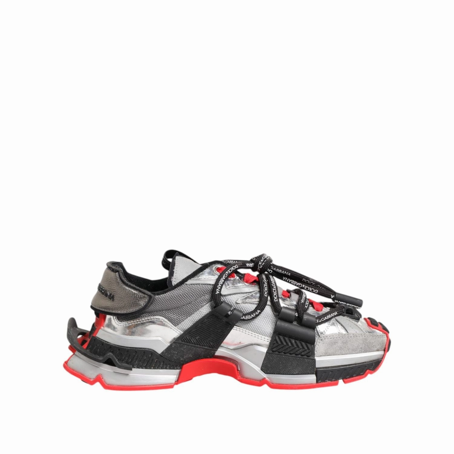 Dolce & Gabbana Multicolor SPACE Low Top Men Sneakers Shoes Jeans Brown Sneakers