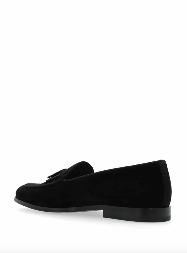 Dolce & Gabbana velvet slippers with DG logo Whisper Slippers
