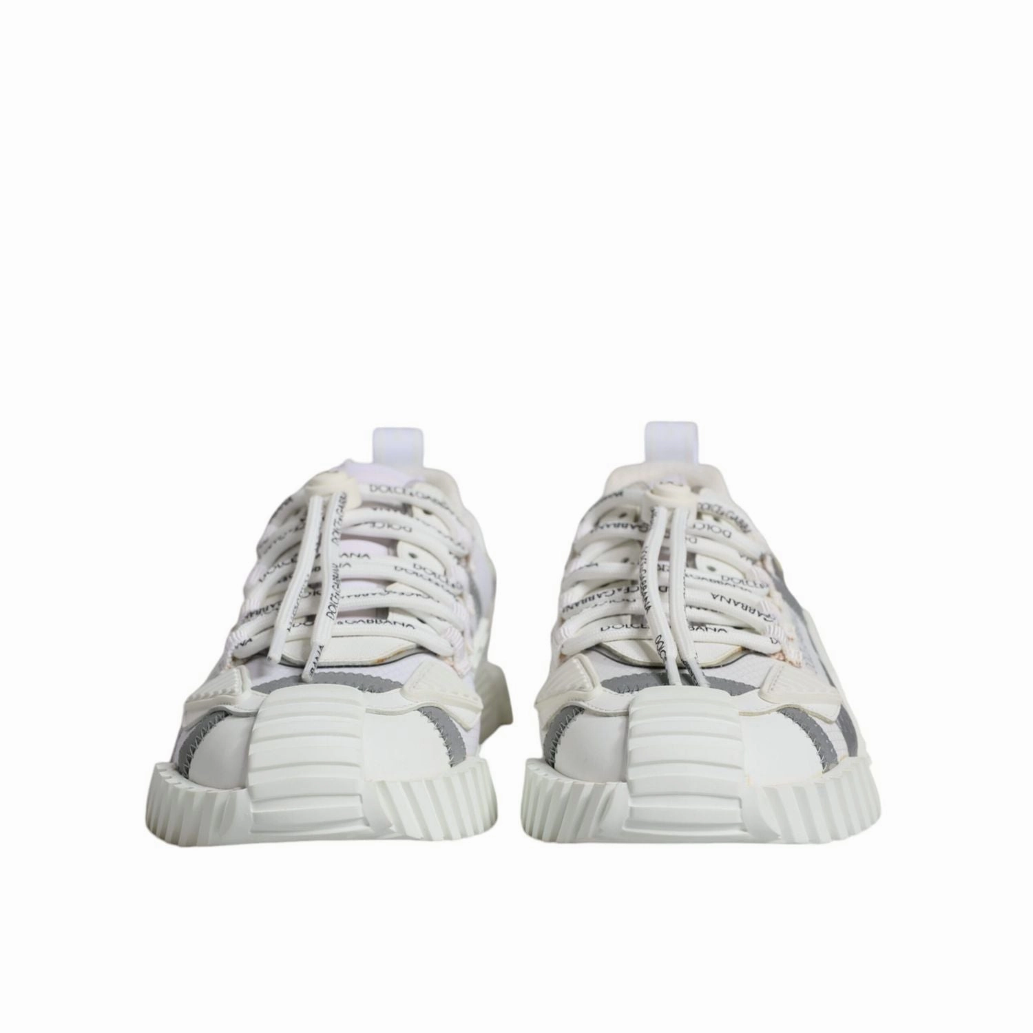 Dolce & Gabbana White Lace Up Low Top NS1 Sneakers Shoes Veja Volley Sneakers