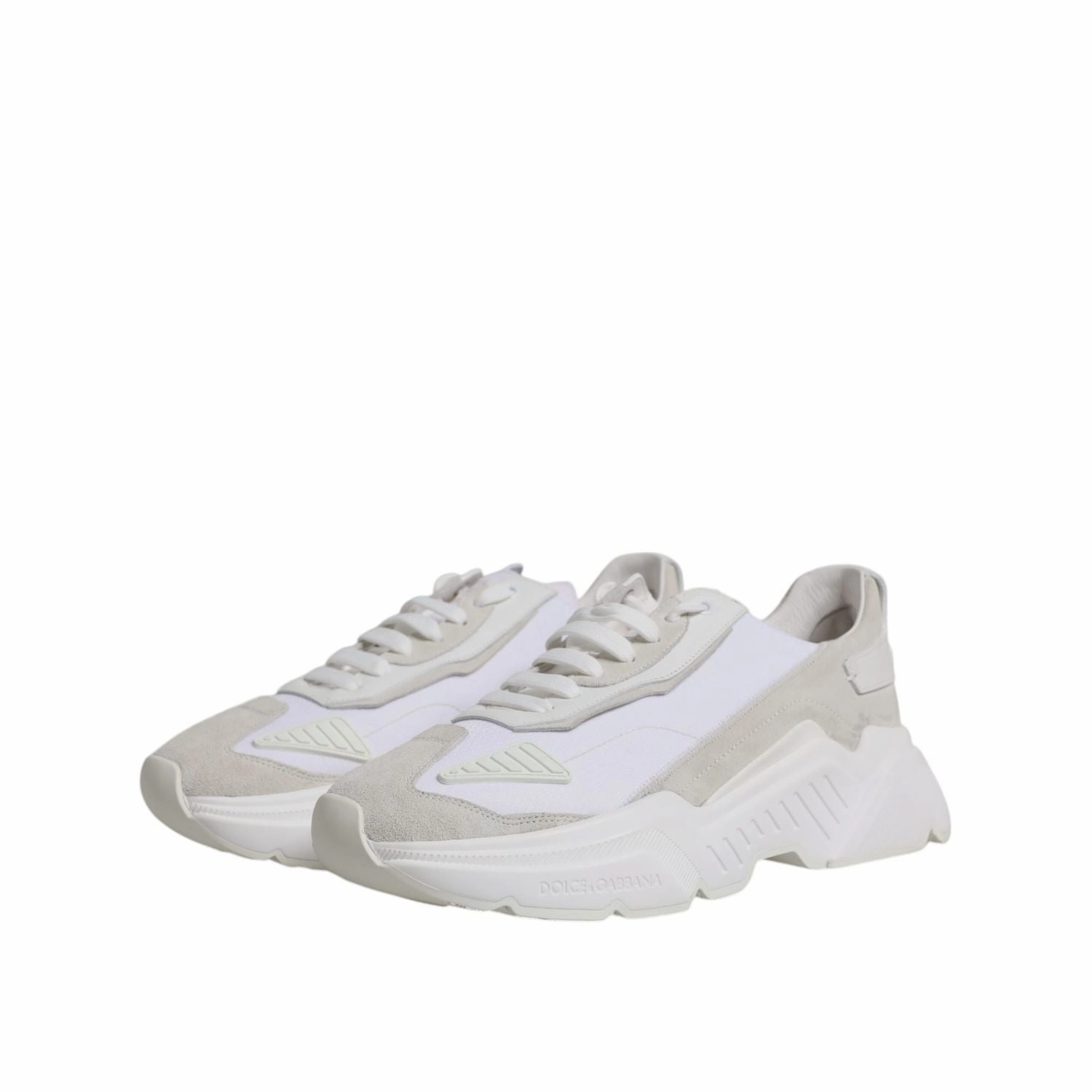 Dolce & Gabbana White Leather Daymaster Low Top Sneaker Shoes Sneakers Nurse