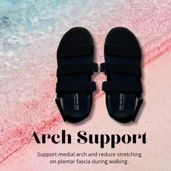 DR.KONG WOMEN TOTAL CONTACT SANDALS DK-S3001827-BLK Sandals Lasource Grenada Resort