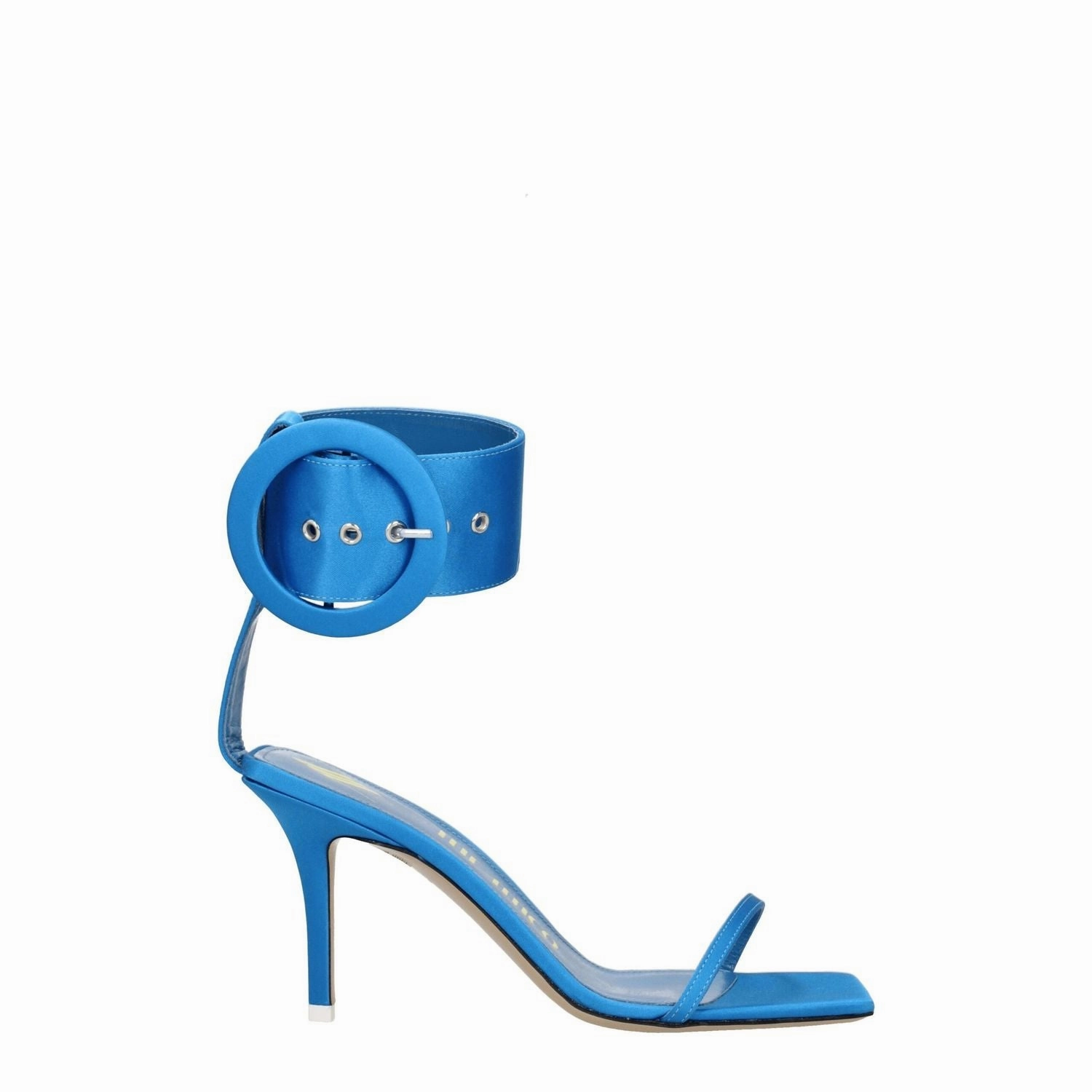 The Attico Light Blue Satin Stiletto Heel Sandals Sandals Antigua