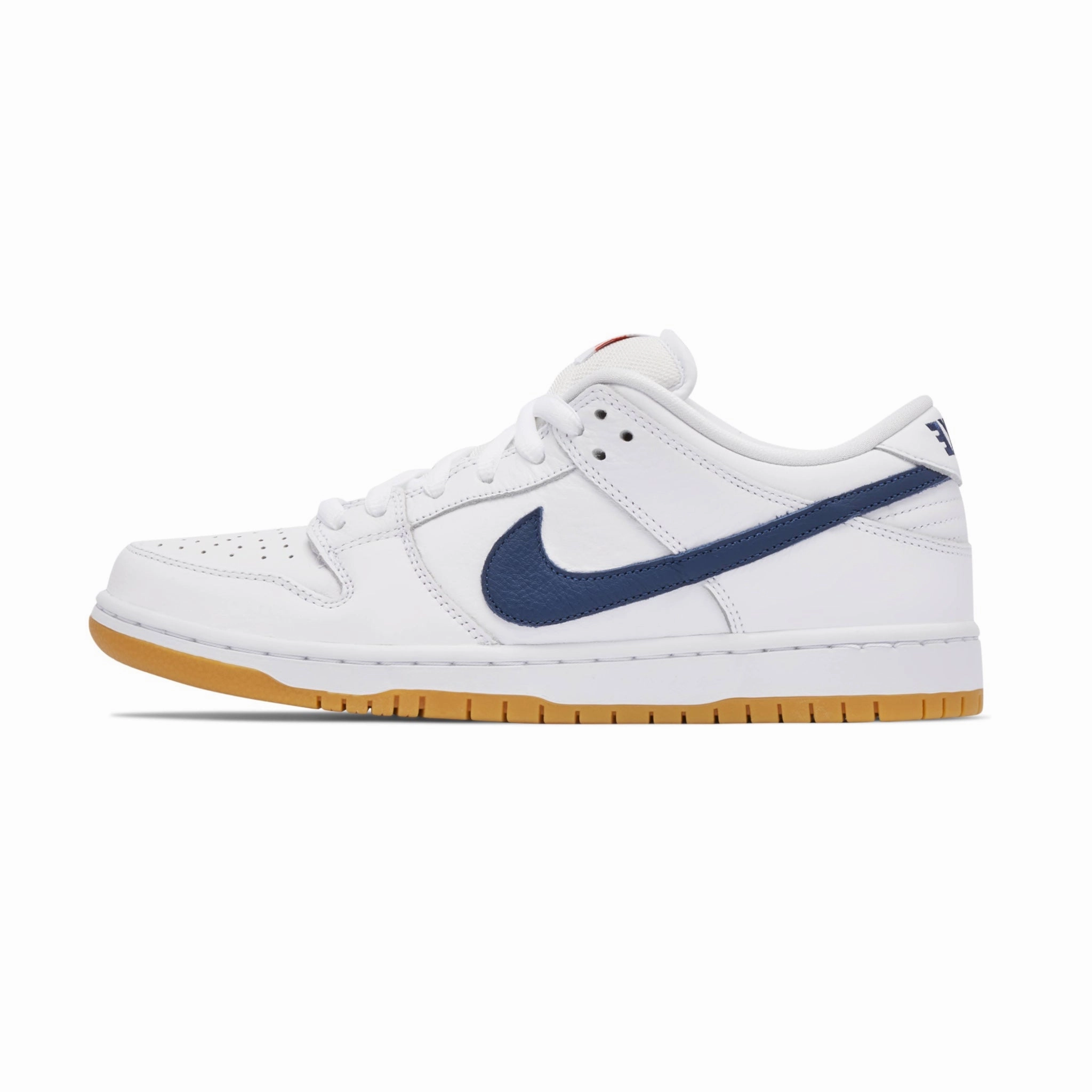 SB Dunk Low Orange Label White Navy by Nike Asics Skateboarding Shoes