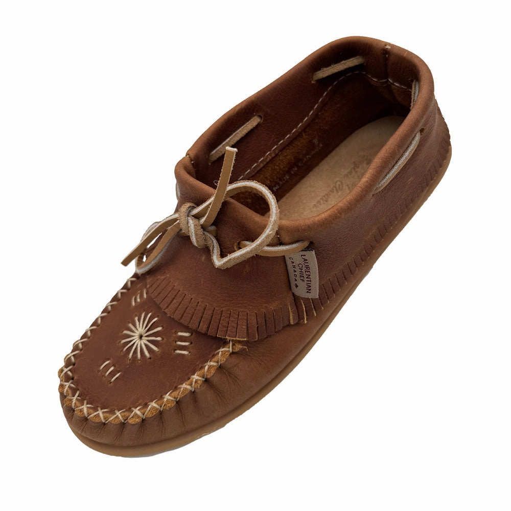 Women's Fringed Velva Papoose Moccasin Shoes Cowboys Slippers