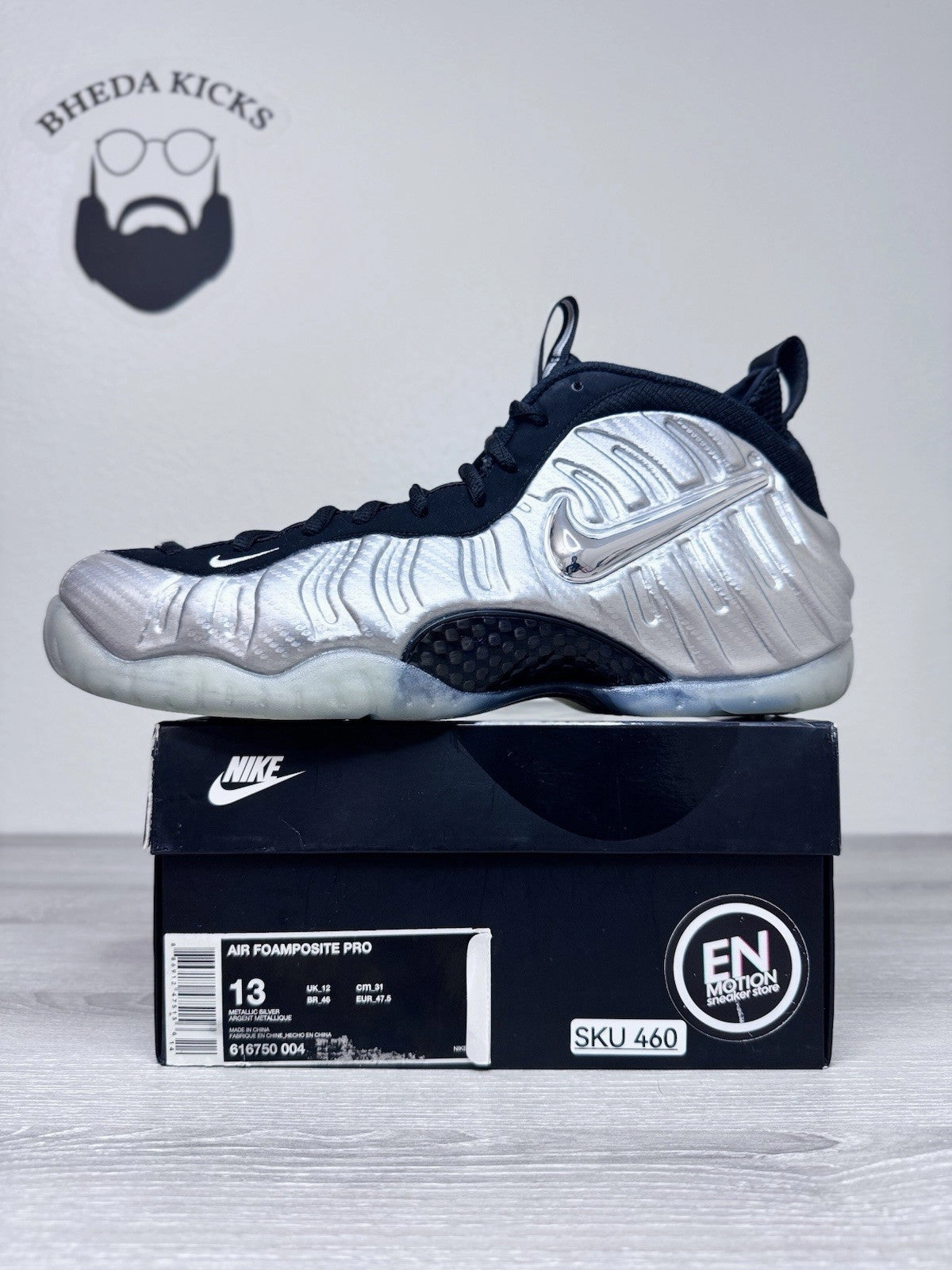 Asics Excite 8 Running Shoes Size 13 - Nike Air Foamposite Pro Men's 'Silver Surfer' Sneakers 616750-004