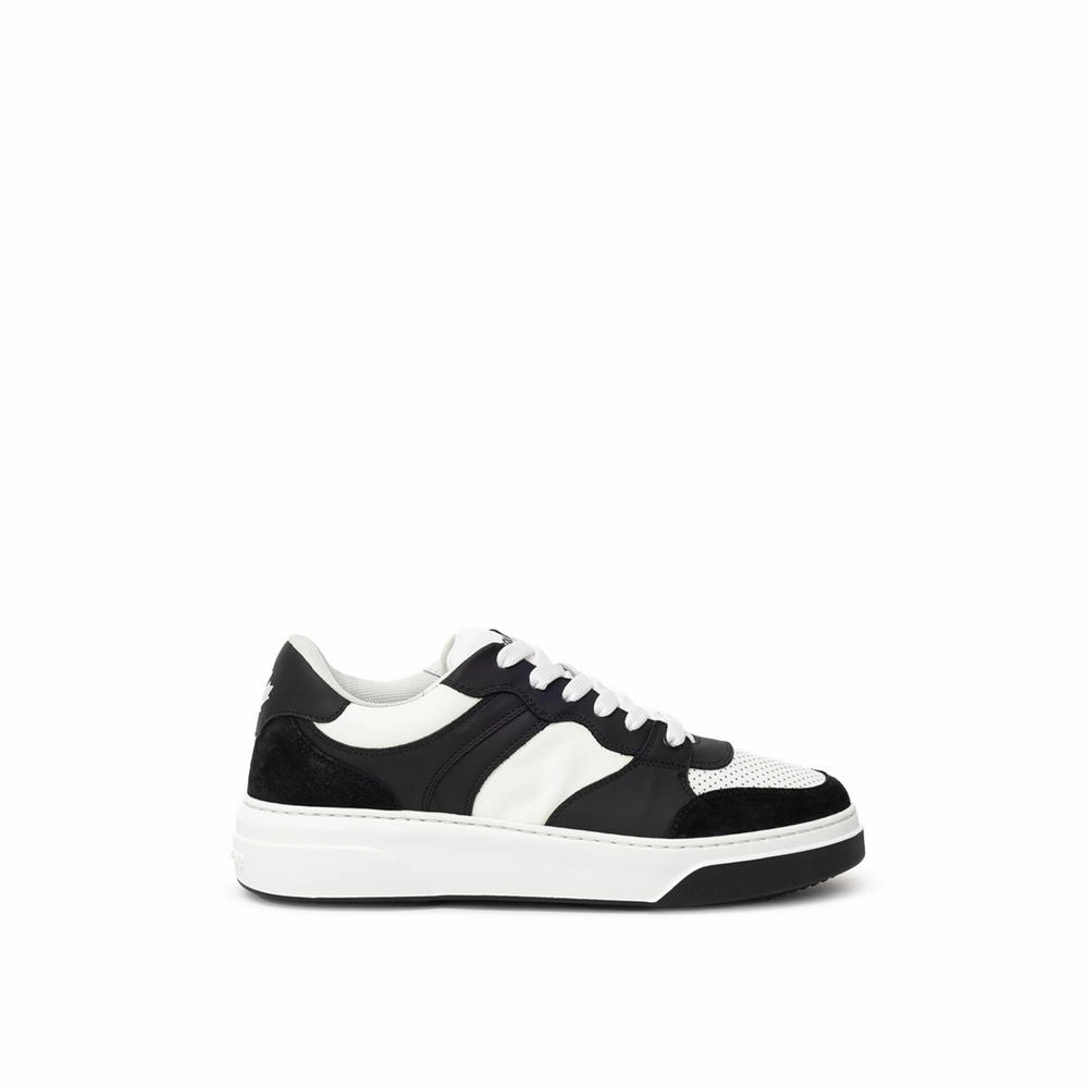 Dsquared Black And White Leather Athletic Sneakers Macys Sneakers