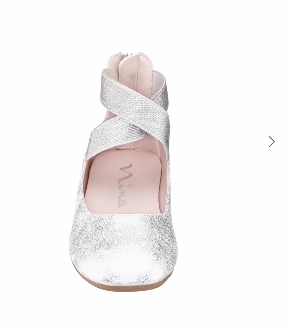 Running Shoes Wide Flat Feet Nina Kids Marissa in Distressed Silver