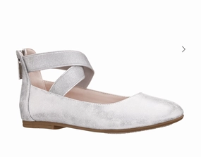 Homecoming Flat Shoes Nina Kids Marissa in Distressed Silver