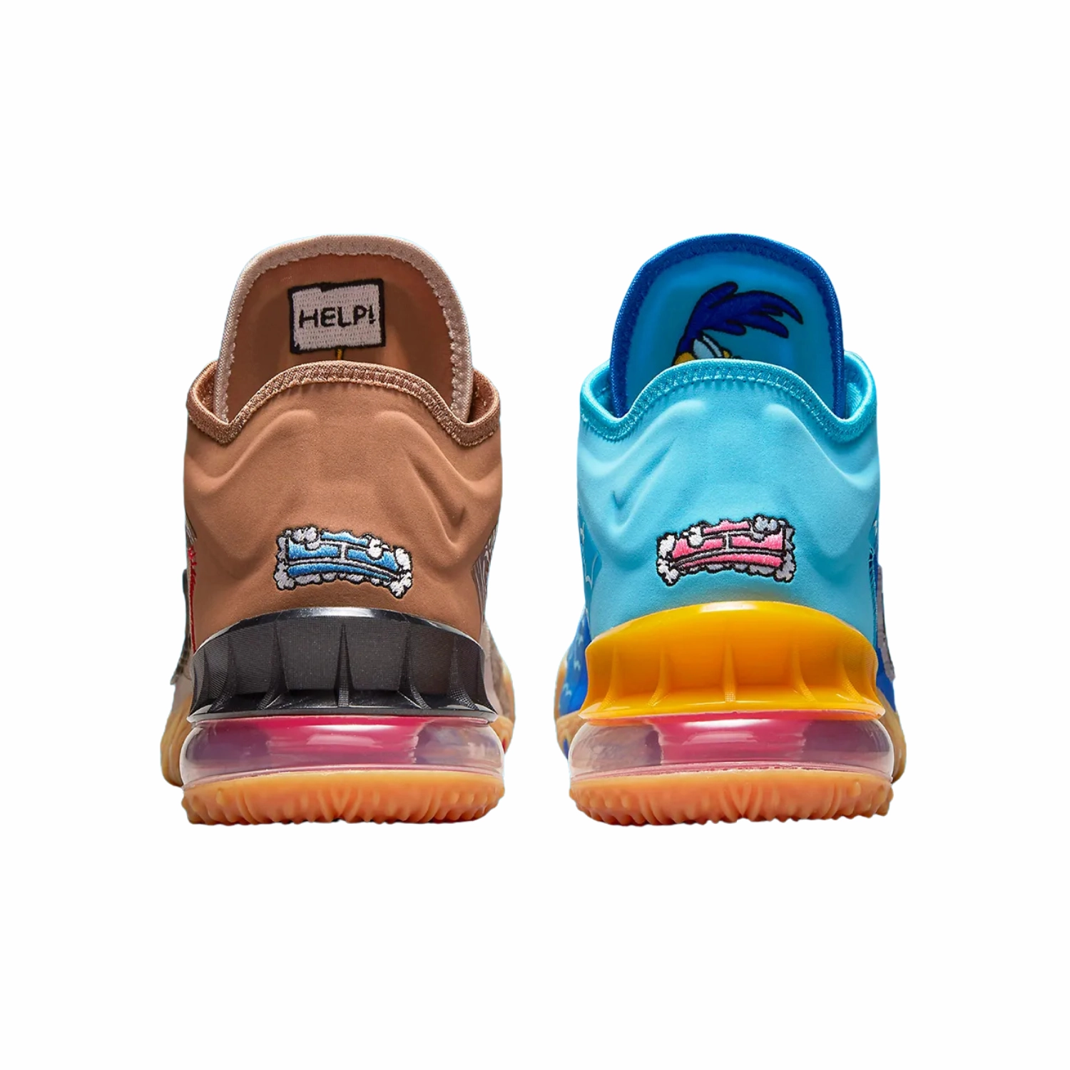 Nike LeBron 18 Low Wile E. vs Roadrunner Space Jam  Racer Blue Baltic Blue University Gold White Best Asics Trail Running Shoe