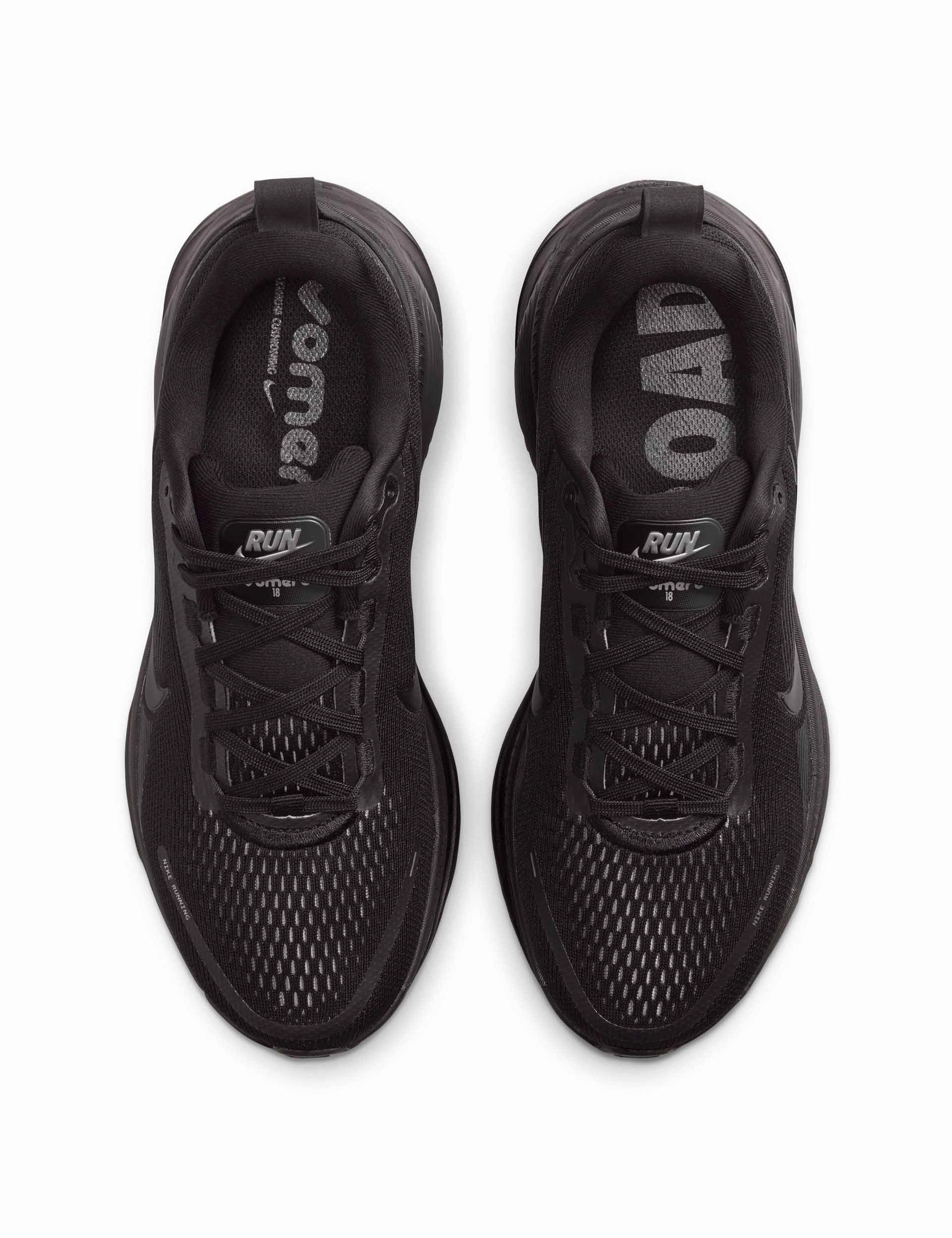Vomero 18 Running Shoes - Black/Dark Smoke Grey/Light Smoke Grey Asics Table Tennis Shoes