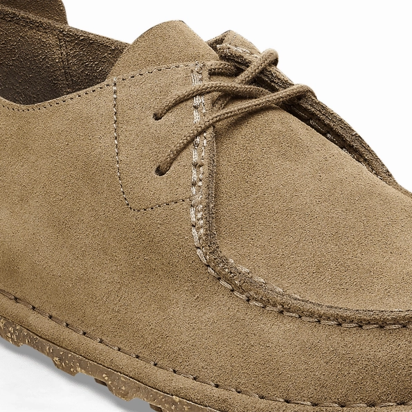 T.j. Maxx Loafers Birkenstock Utti Lace Suede Leather Gray Taupe Regular