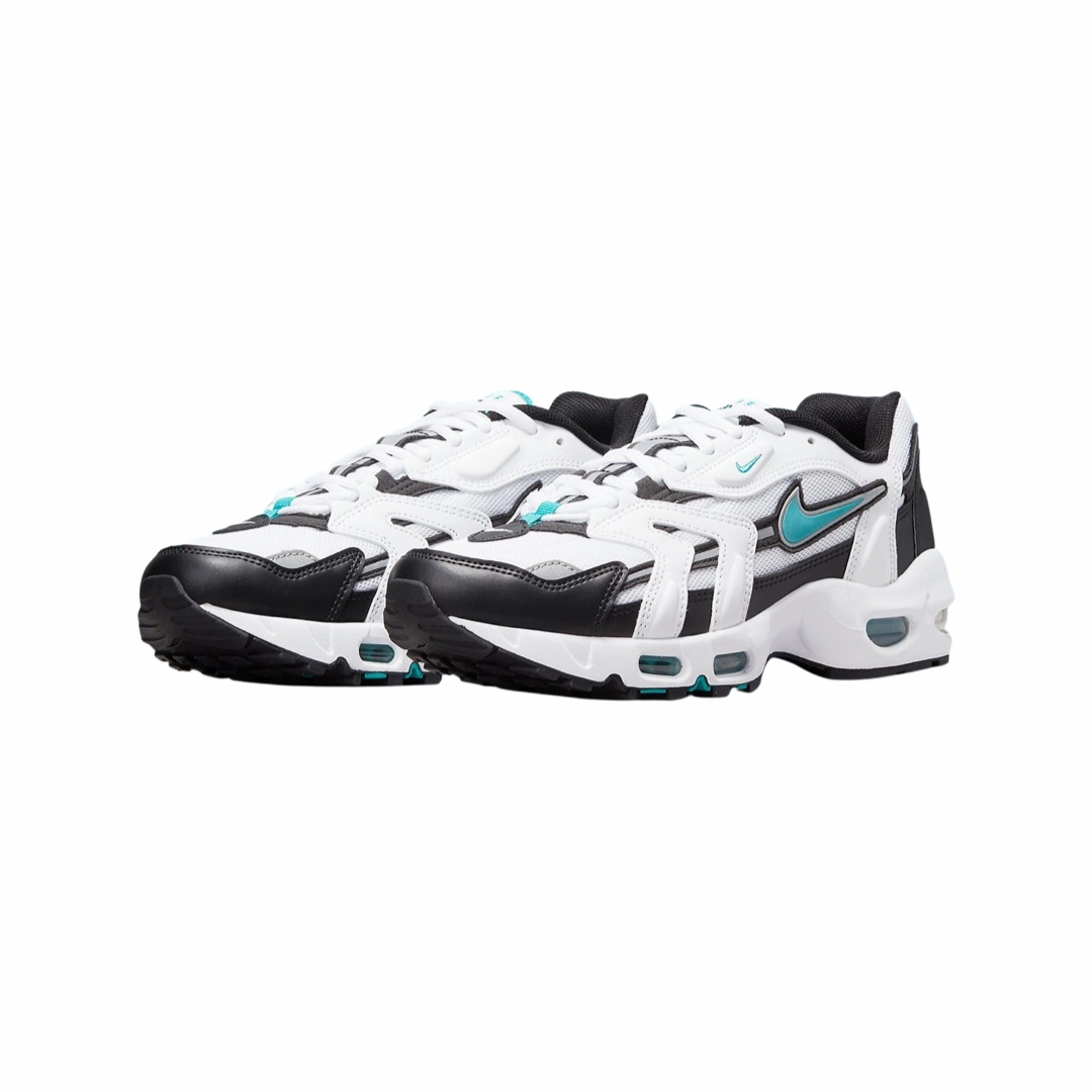 Nike Air Max 96 II White Mystic Teal Black Asics 33 M 2 Running Shoes T671n