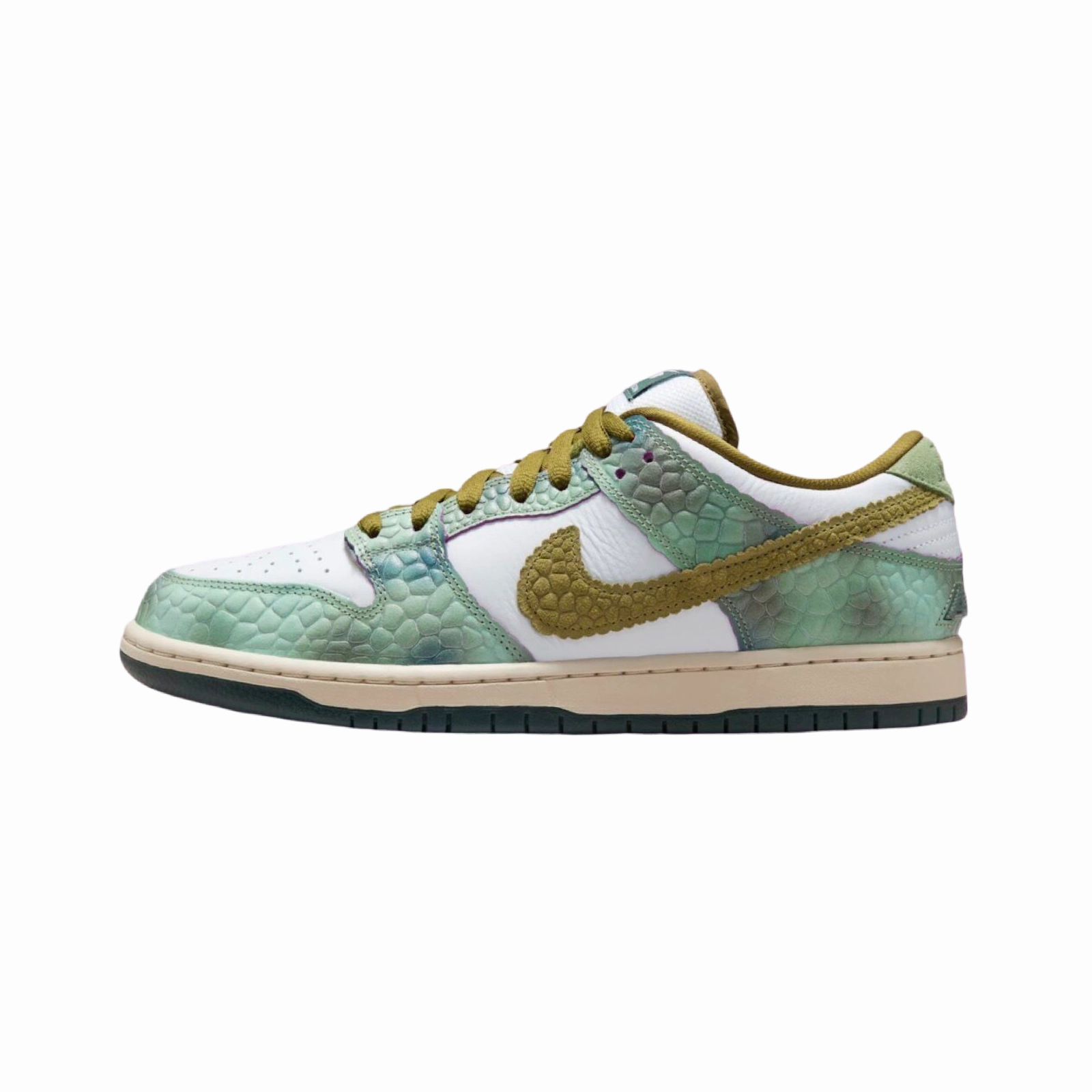 Nike SB Dunk Low Pro QS Oil Green Desert Moss White Matteo Berrettini Asics Shoes