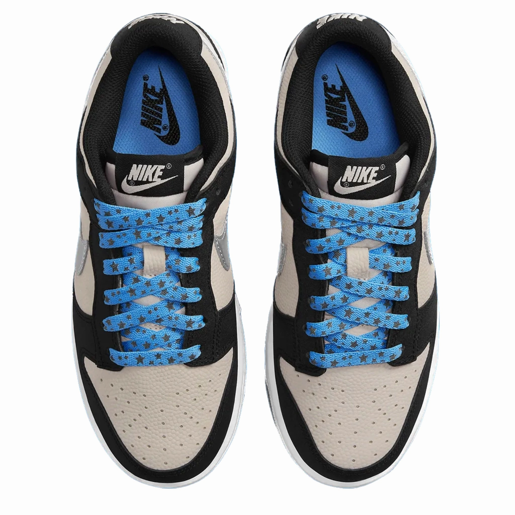 Asics Walking Shoes On Sale Women's Nike Dunk Low Starry Laces Light Bone Metallic Silver Black