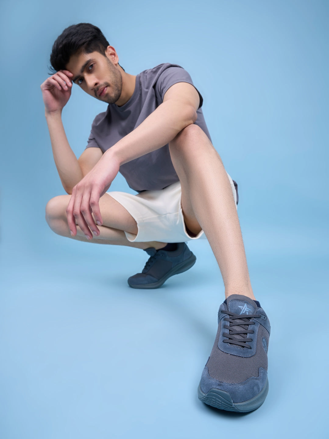 Men Suede Leather Breathable Broad Feet Classic Casual Shoes All Day Comfortable Walking Sneakers Memory Cushioned Insole with Anti Skid TPR Sole Casual Shoes Sale Uk