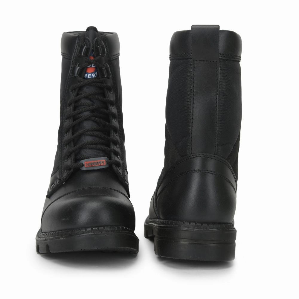 Toe Box Shoes Casual Gliders (Black) Casual Lace Up Shoes For Men PARABOOT By Liberty