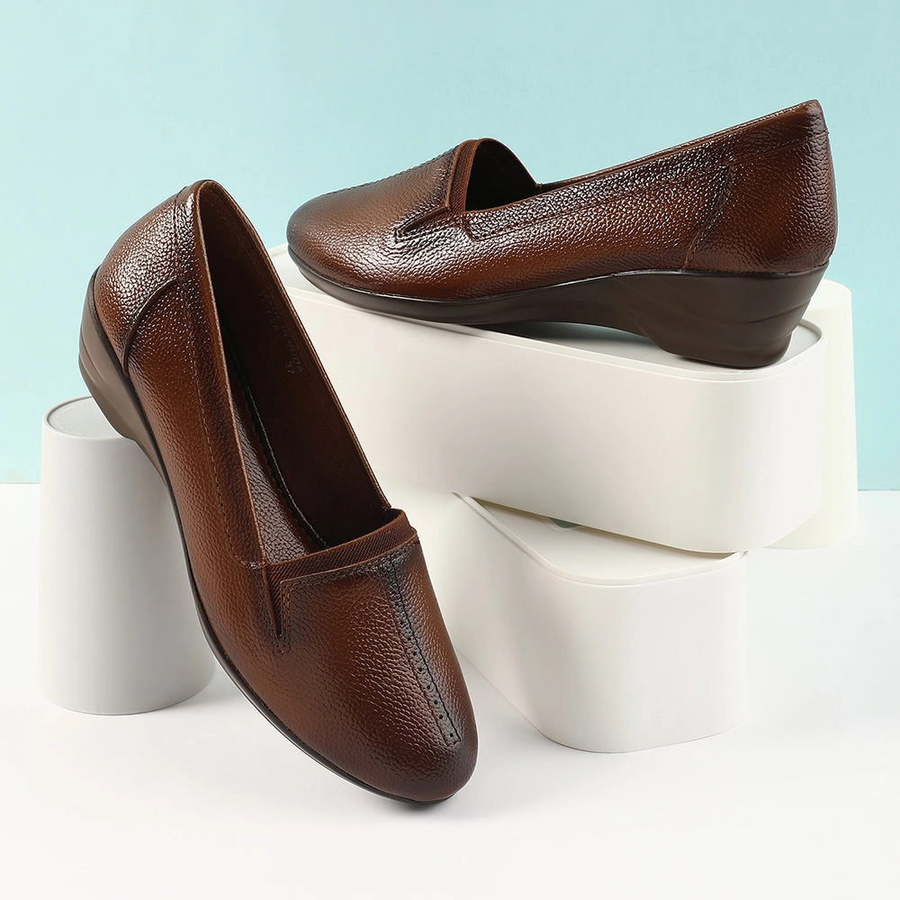 Healers Tan Ballerina Shoes For Women TLO-26 By Liberty Boxes Casual Shoes