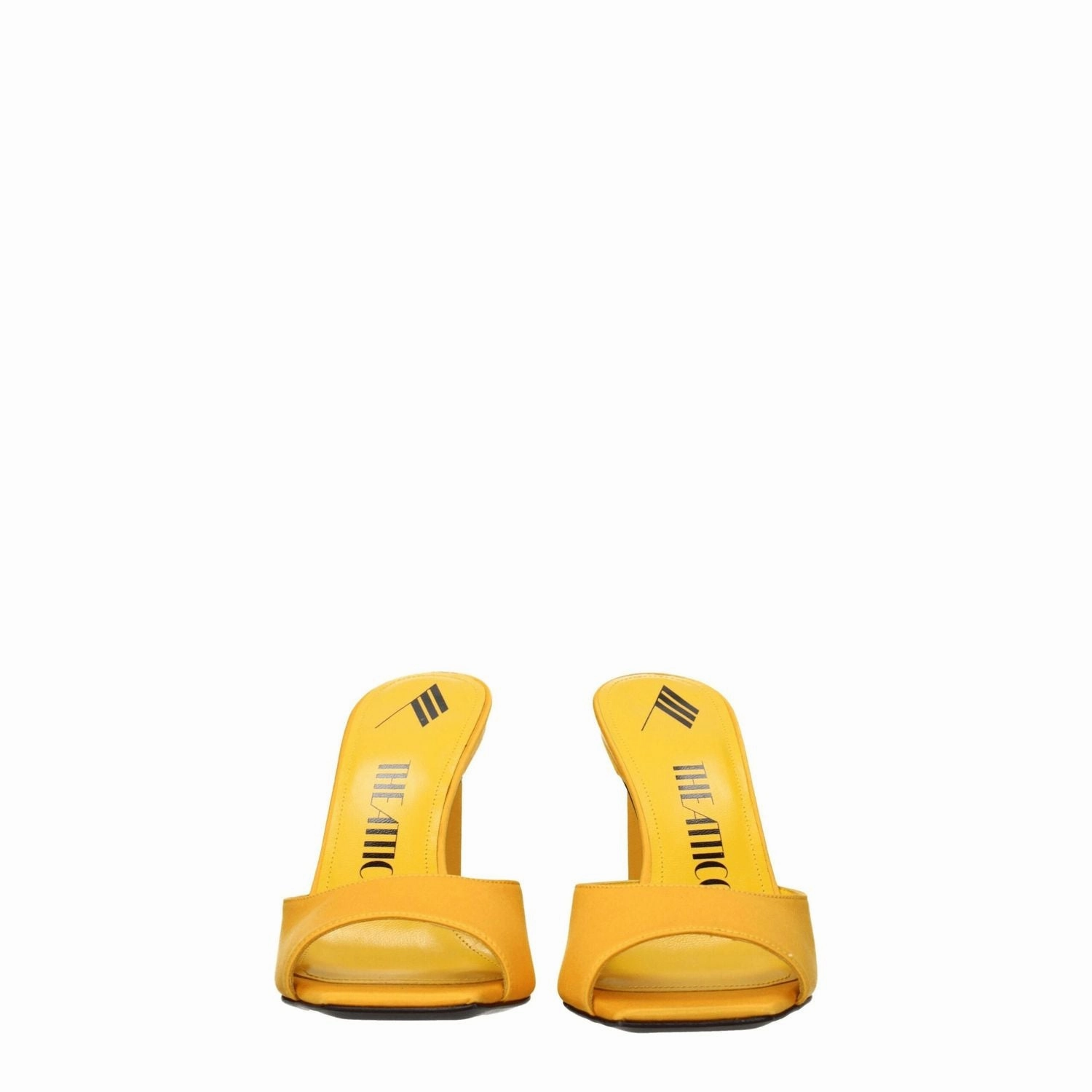 Wedding Party Sandals The Attico Orange Satin Stiletto Heel Sandals