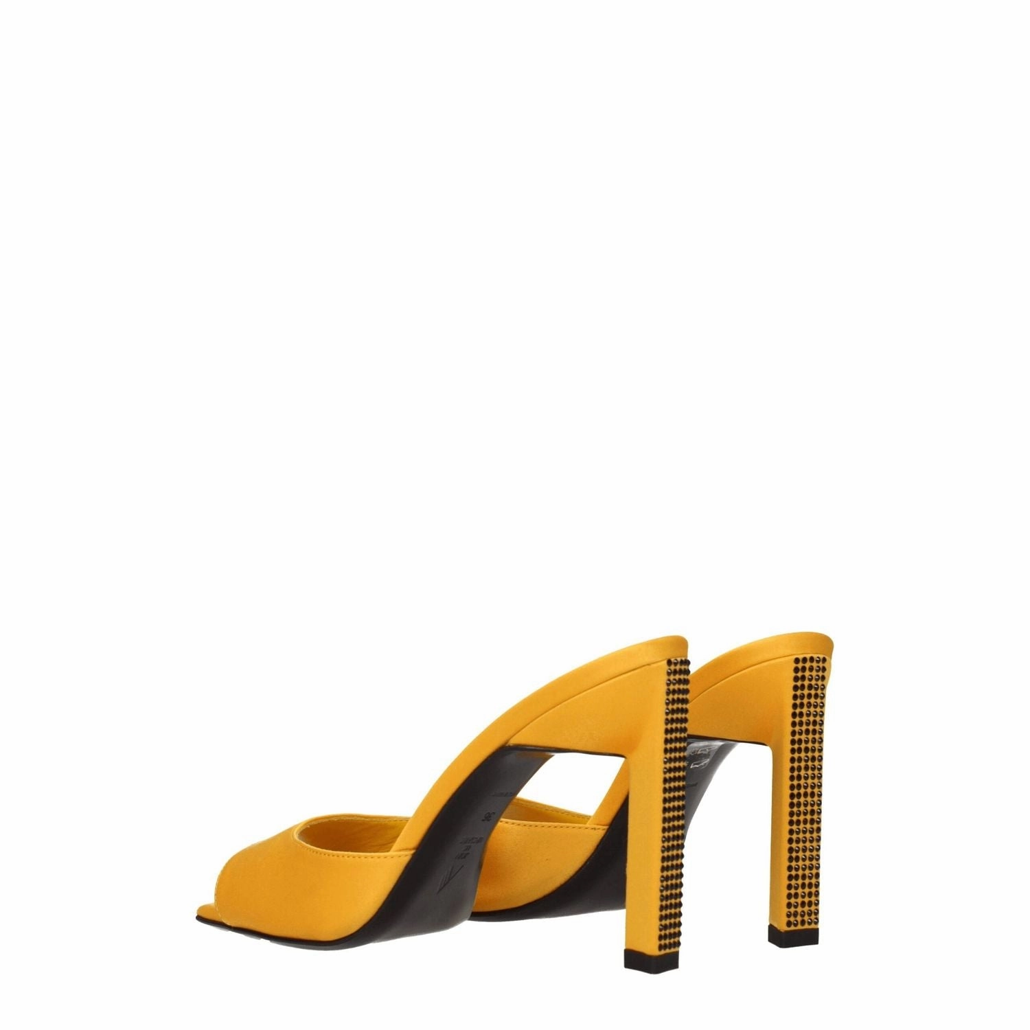 The Attico Orange Satin Stiletto Heel Sandals Sandals Bahamas All Inclusive