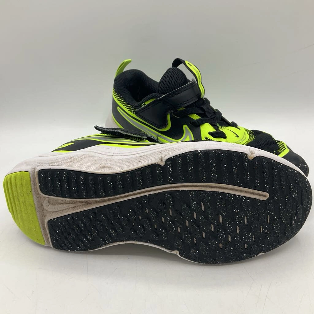 Size 13: Nike Black/Green Velcro Strap Sneakers Asics Multi Purpose Shoes