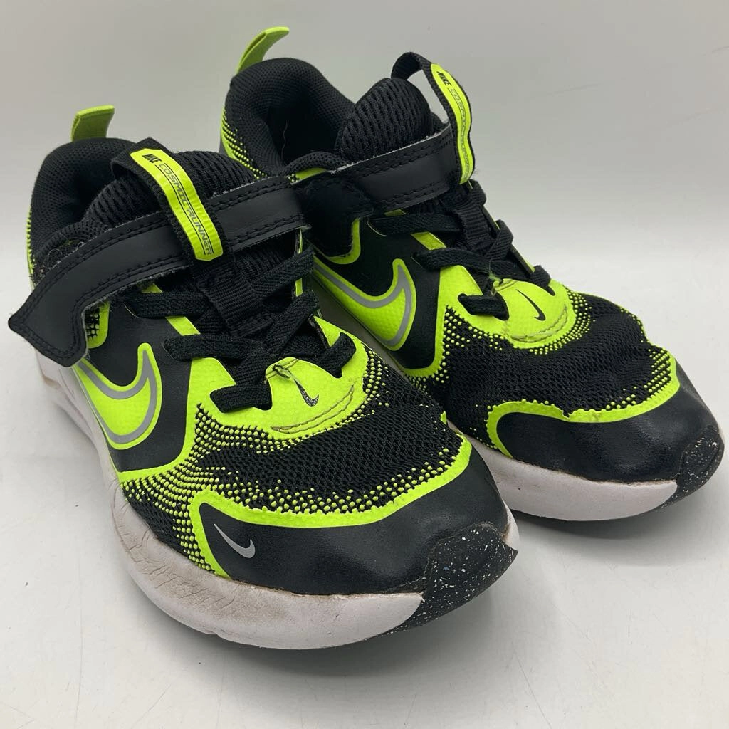 Asics Fitness Shoes Size 13: Nike Black/Green Velcro Strap Sneakers