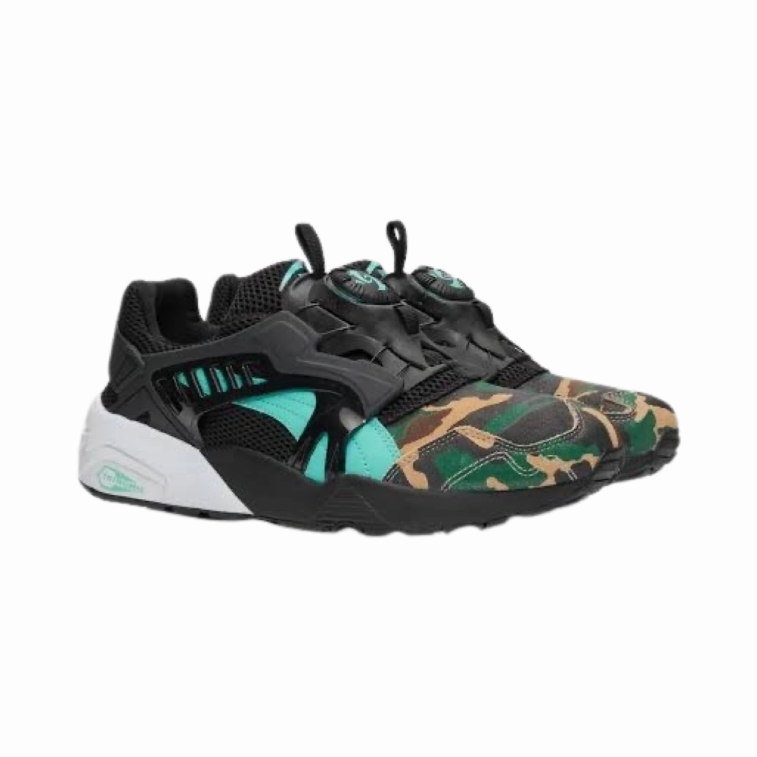 Steve Mcqueen Puma Shoes Puma Disc Blaze Atmos Night Jungle Black Camo Teal