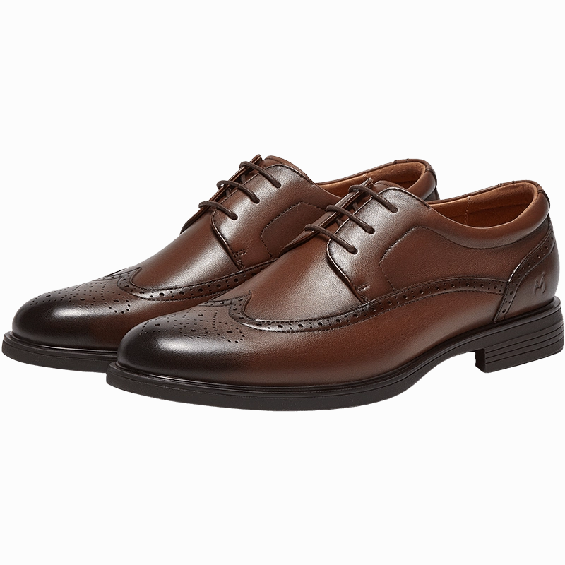 MIBRAELL Cowhide leather shoes (Men) Flat Sole Running Shoes