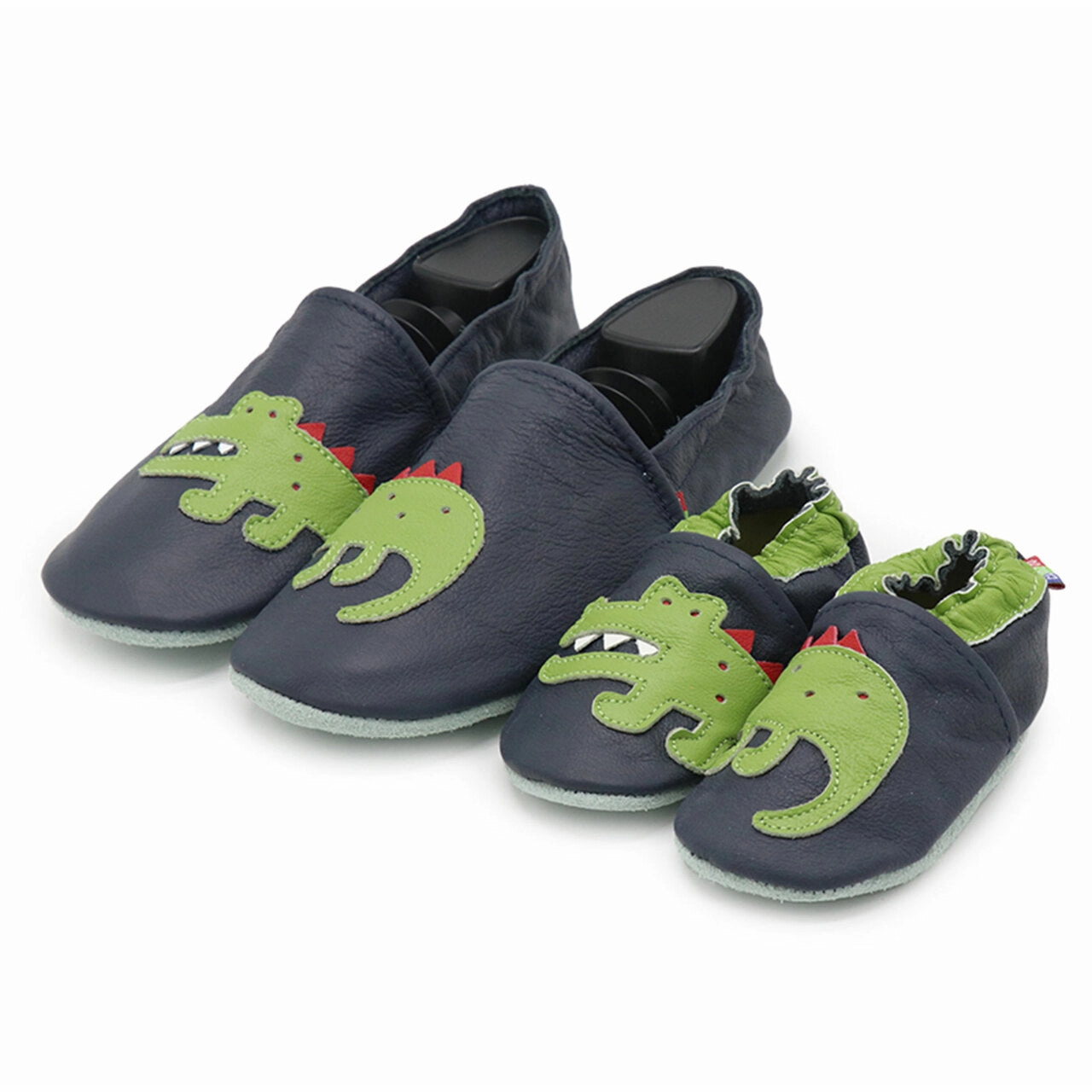 Crocodile Dark Blue Parent Child Matching shoes-slippers Slides At Famous Footwear