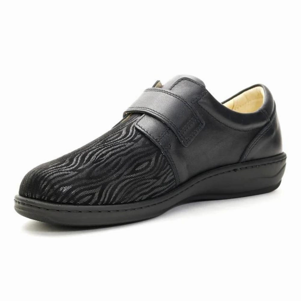 David Tate Evita Black Stardust Shoe (Women's) Force 1 Lv8 2 Casual Shoes