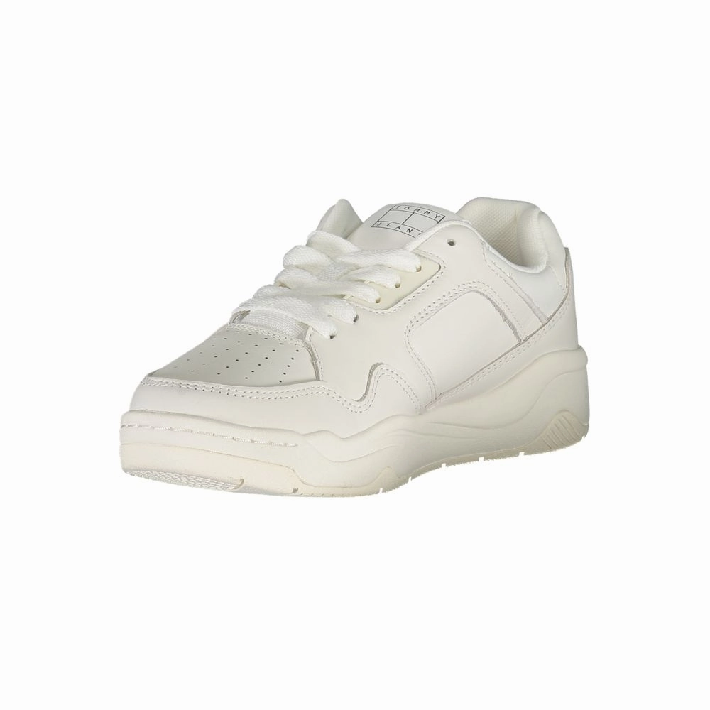 Tommy Hilfiger White Polyester Sneaker Leather Nursing Sneakers