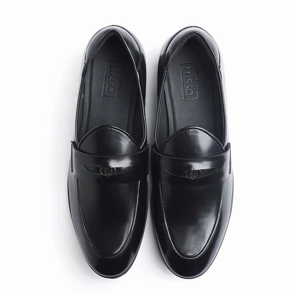 Saint Laurent Loafers Elbono Featherlite - Black Penny Loafers