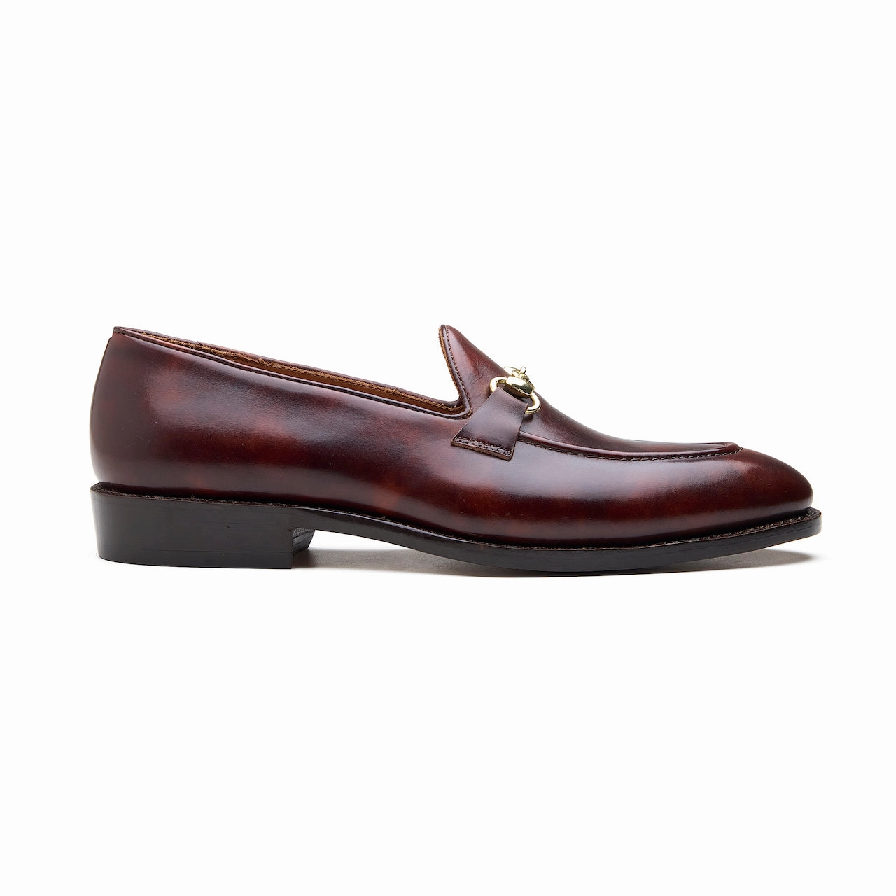 Dan Lug Loafers Casper, Horsebit Loafer - Chestnut Museum Calf | Hand Welted Classics Collection