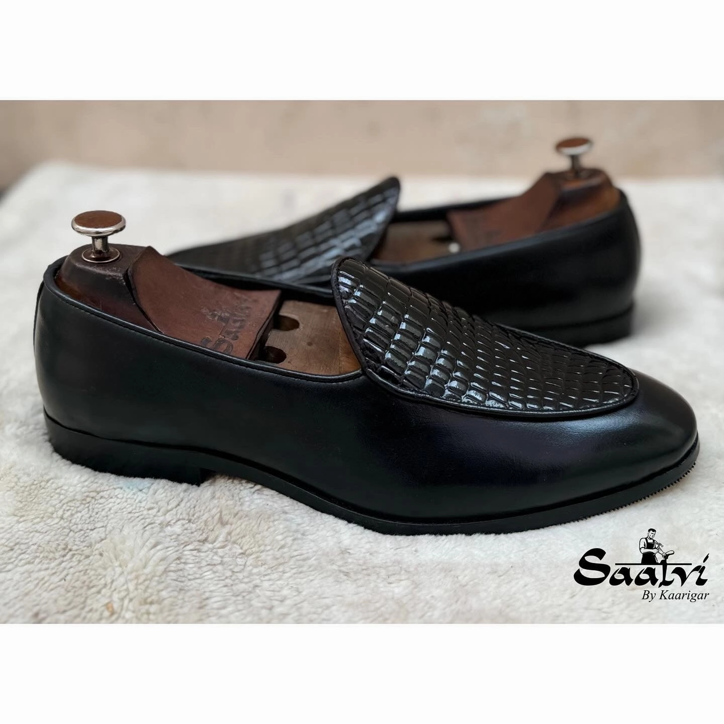 Calvin Klein Loafers Belgian Loafers Black Croco