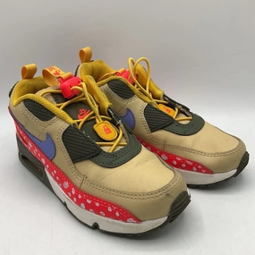 Asics Volleyball Shoes Uk Size 1Y: Nike Yellow/Red/Green/Purple Toggle Strap Sneakers