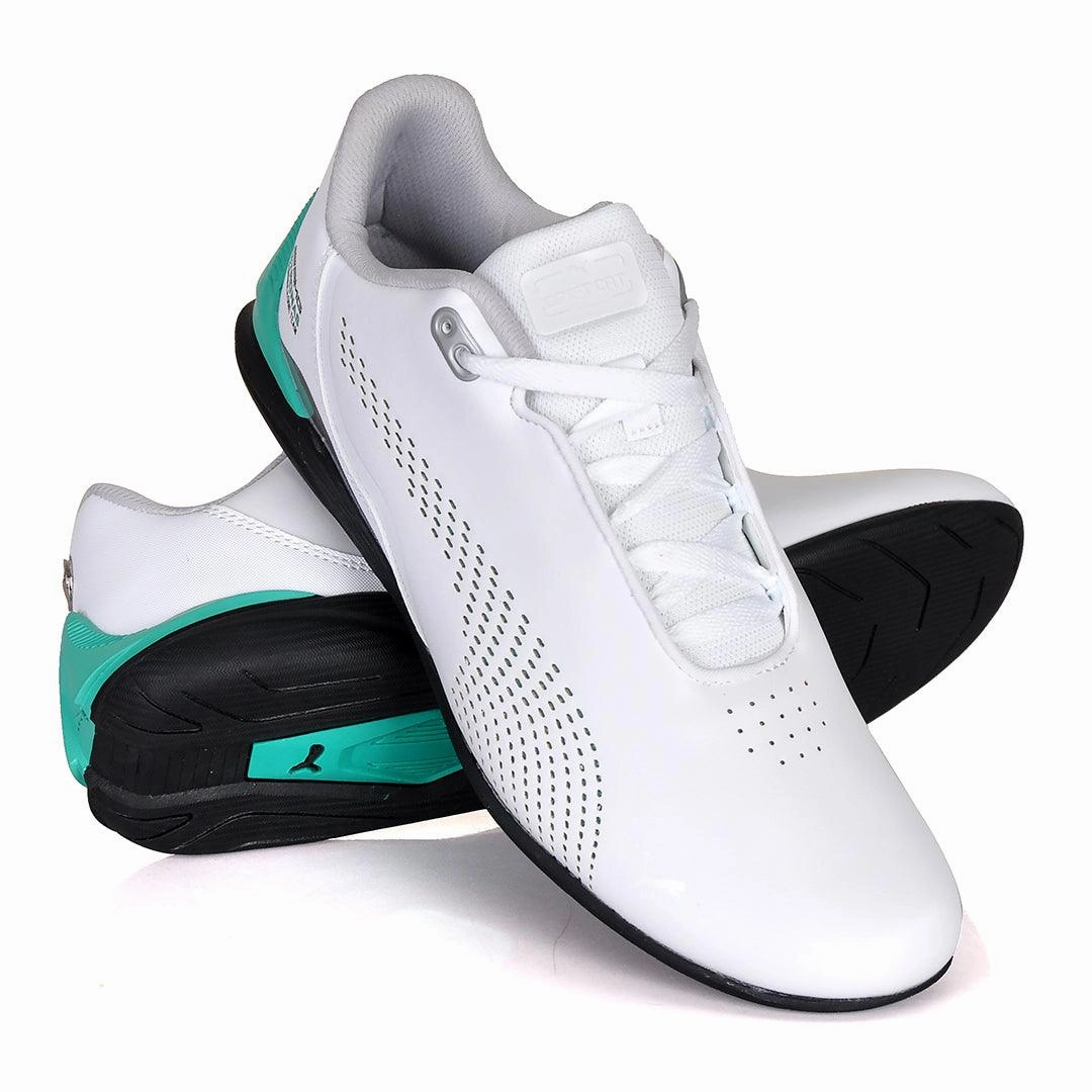 PM Green Drift Cat Decima Motorsport White Sneakers Boxing Sneakers