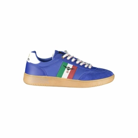 Esercito 1659 Blue Leather Men Sneaker 70's Style Sneakers
