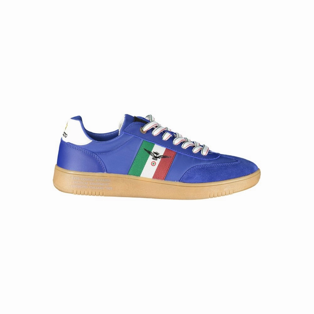 Esercito 1659 Blue Leather Men Sneaker Naturalizer Slip On Sneakers