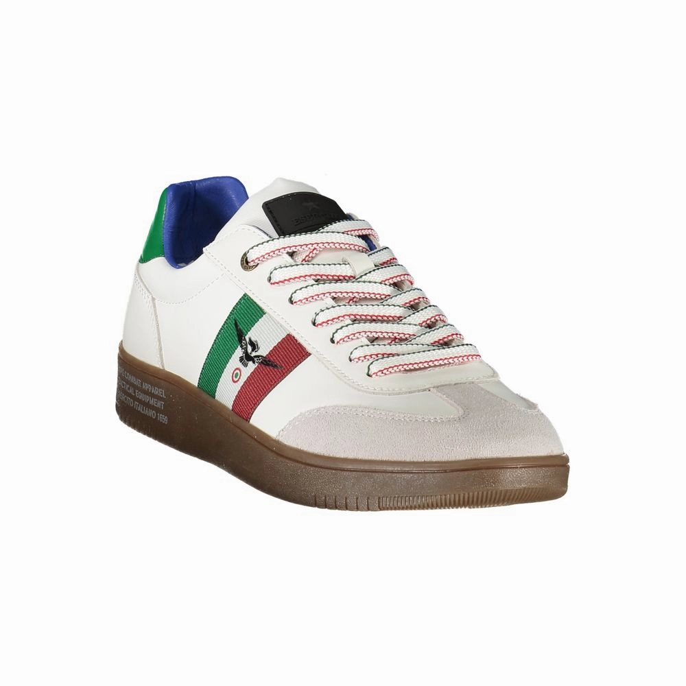 Esercito 1659 White Leather Men Sneaker Sneakers Back To The Future