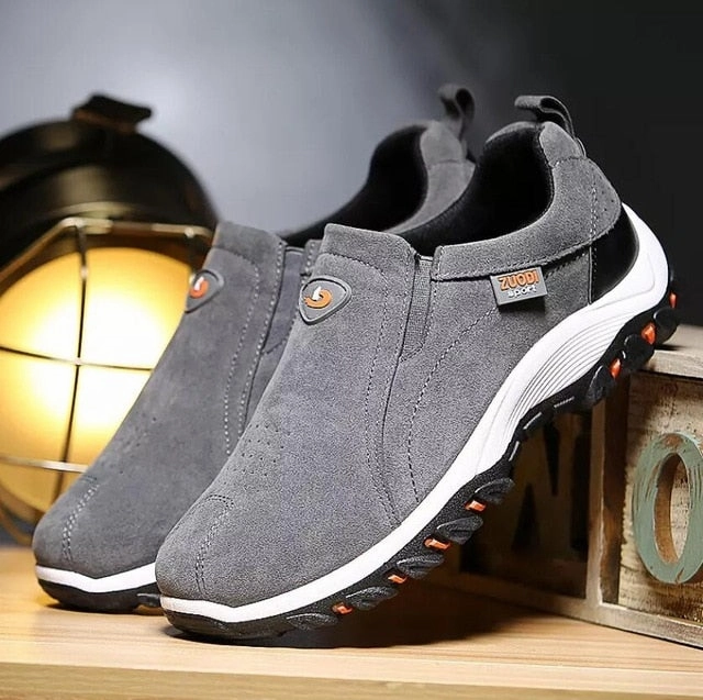 EXTRA 2019 Spring Summer Slip-On Out door Loafers Sneakers For Men Shoes Breathable Suede Male Footwear Walking comforta Most Comfortable Business Casual Shoes Reddit