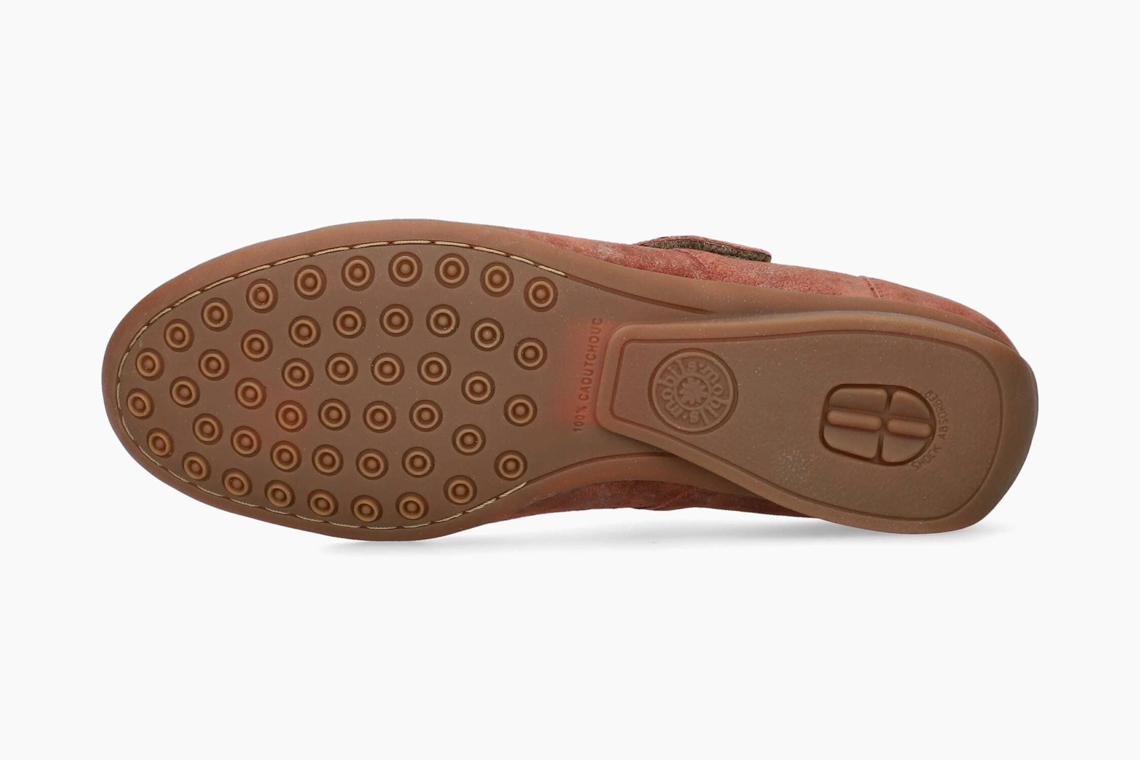 Fabienne - Rust Flat Buckle Shoes